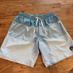 CHUBBIES MENS TEAL XL 7" SWIM TRUNKS SHORTS